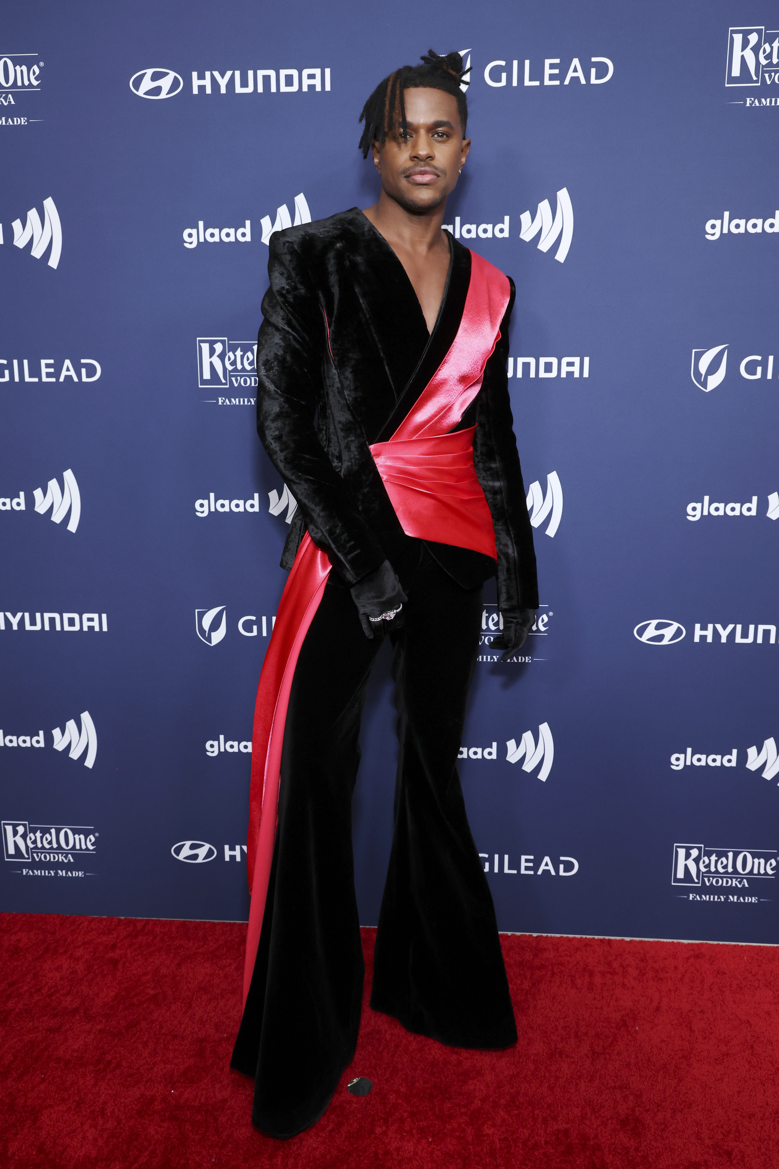 Jeremy Pope at the 34th GLAAD Media Awards, Los Angeles